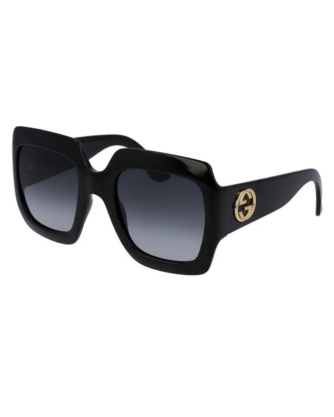 gucci oversize square-frame metal sunglasses|gucci oversized women's sunglasses.